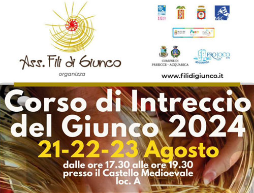 Corso di intreccio del Giunco 2024