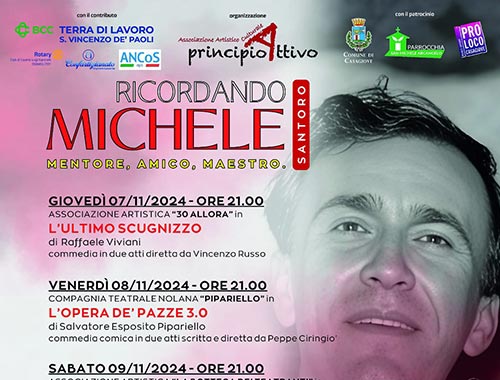 Ricordando Michele: settimana di cultura e spettacolo a Caserta