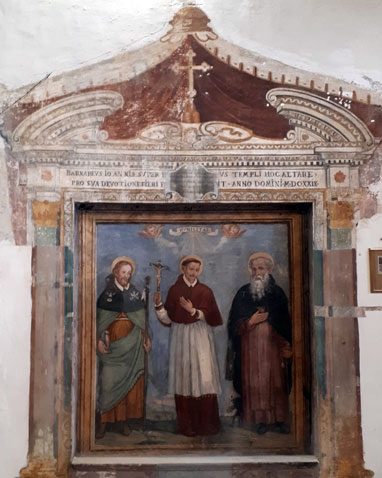 affresco chiesa di chia