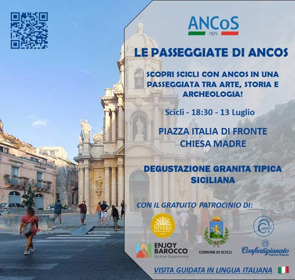 ANCoS Aps Ragusa e la prima Passeggiata tra arte, storia e degustazione granita