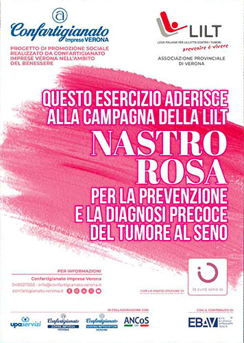 Campagna Lilt "Nastro Rosa" per la prevenzione e la diagnosi precoce del tumore al seno