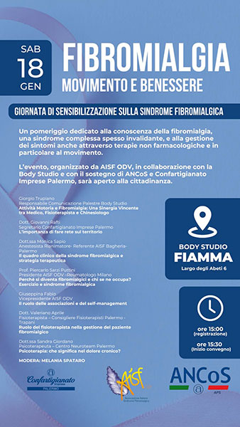 Programma convegno Palermo sulla Fibromialgia