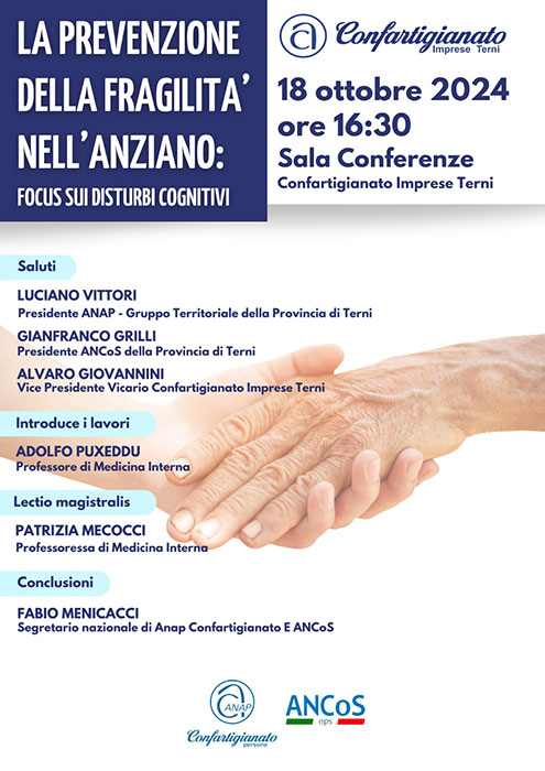 Programma focus disturbi cognitivi anziani a Terni