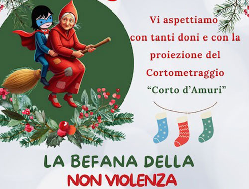 donazione di giocattoli e calze della Befana