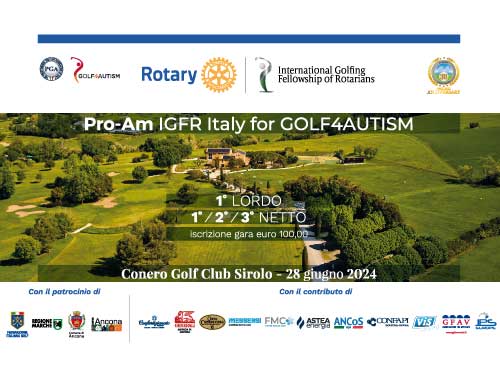 Sirolo Golf torneo con raccolta benefica a favore dei giovani autistici
