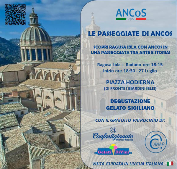 Visita il centro di Ragusa con ANCoS Aps